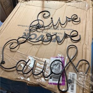 Live Love Laugh Black Wall Decor